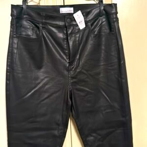 Brand New Black Faux Leather Pants